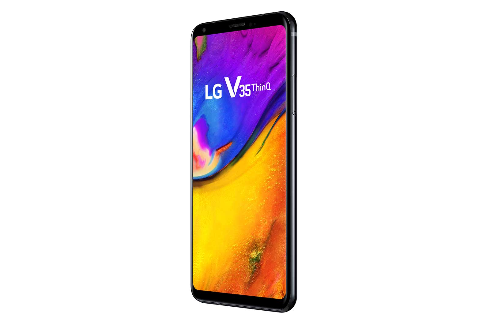 LG Smartphone LG V35 ThinQ™ Câmera dupla traseira de 16MP e 128GB memória, Tela QHD+ OLED FullVision™, Google Lens e Sensor de Impressão Digital, LMV350EAW