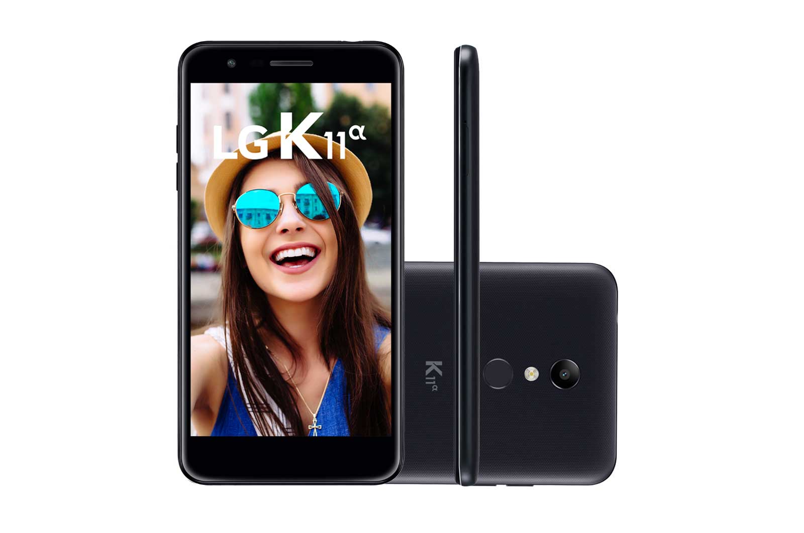 LG Smartphone LG K11α Câmera de 8MP com Autofoco Rápido, Selfie 5MP com Modo Retrato, 16GB de Memória, LMX410BTW