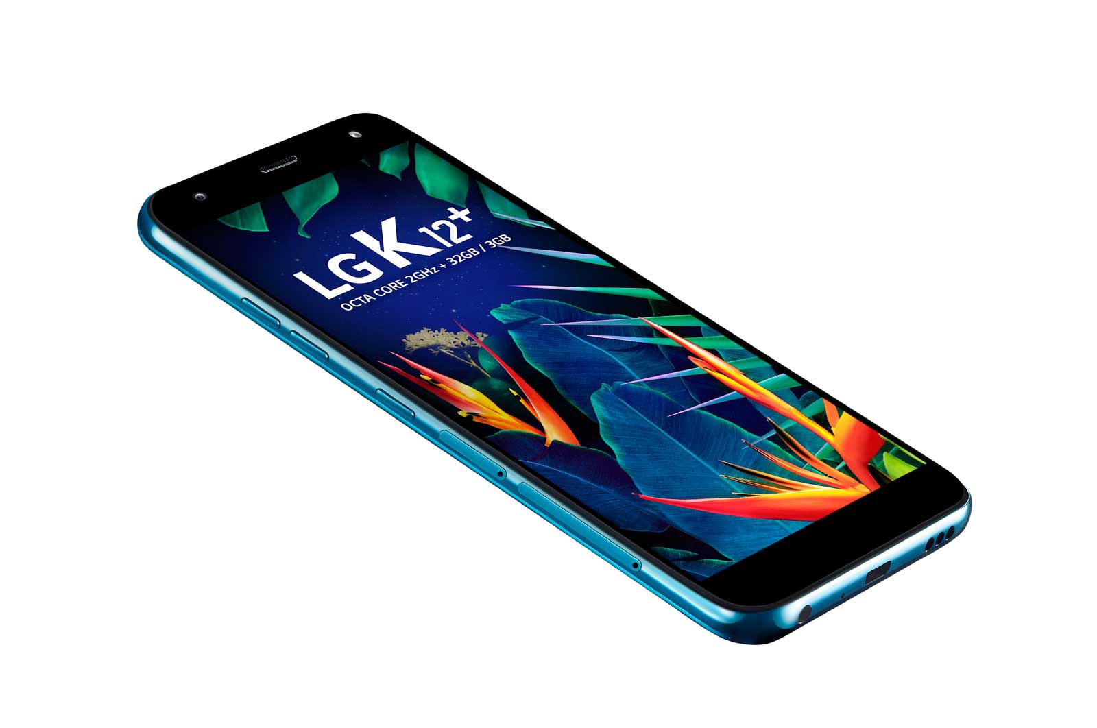 LG Smartphone LG K12+ Câmera de 16MP, Inteligência Artificial, Selfie de 8MP flash e Resistencia Militar, LMX420BMW