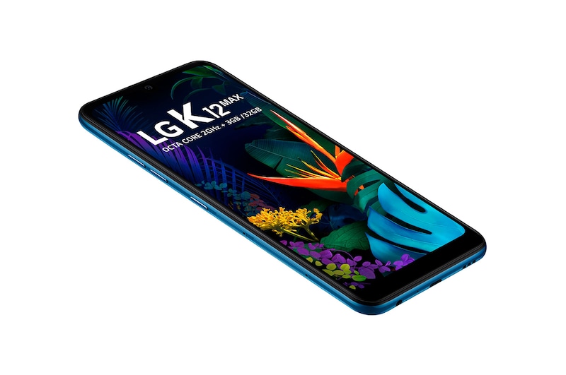 LG Smartphone LG K12 Max - Câmera dupla de 13MP e 2MP, Memória de 3GB/32GB, Tela de 6.26" e Android 9.0, LMX520BMW