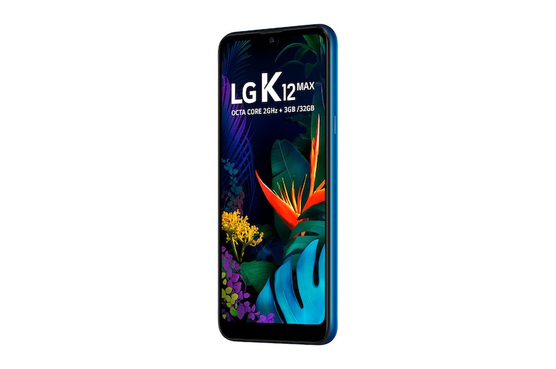 LG Smartphone LG K12 Max - Câmera dupla de 13MP e 2MP, Memória de 3GB/32GB, Tela de 6.26" e Android 9.0, LMX520BMW