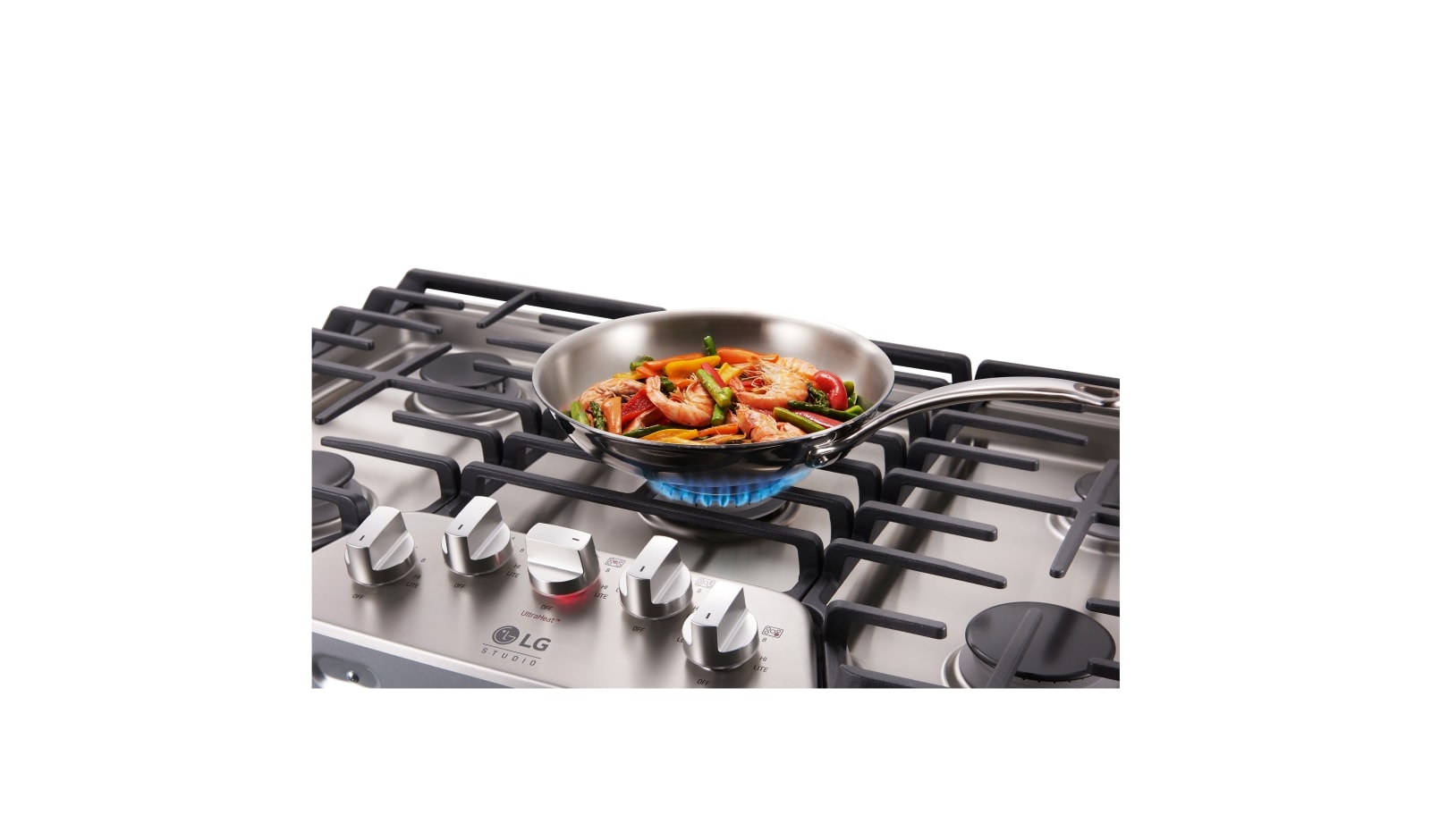 LG Cooktop Inox a gás LG Studio 5 bocas 92 cm, LSCG367ST