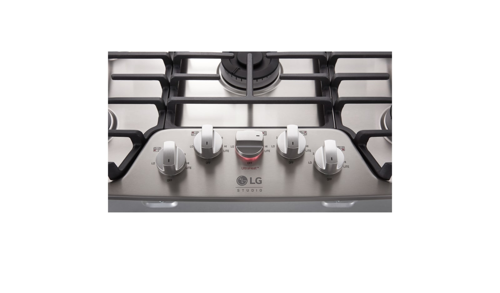 LG Cooktop Inox a gás LG Studio 5 bocas 92 cm, LSCG367ST