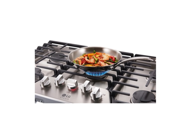 LG Cooktop Inox a gás LG Studio 5 bocas 92 cm, LSCG367ST