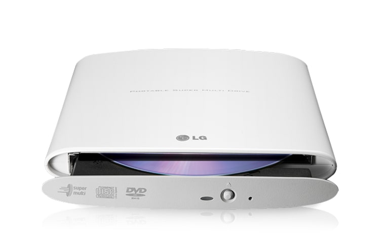 LG Drive externo portátil slim, gravador e leitor de DVD e CD, GP08NU6W