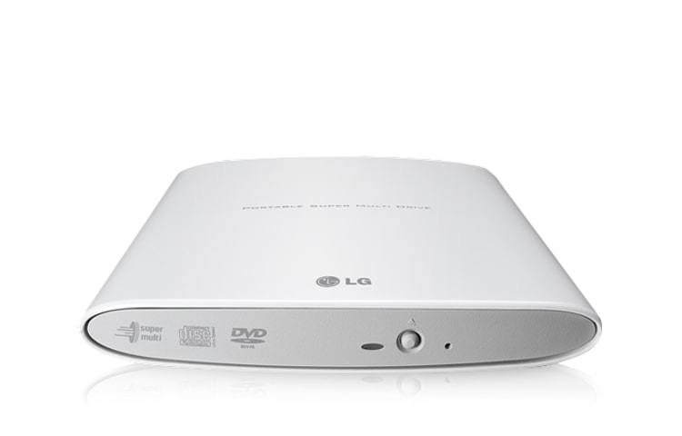 LG Drive externo portátil slim, gravador e leitor de DVD e CD, GP08NU6W