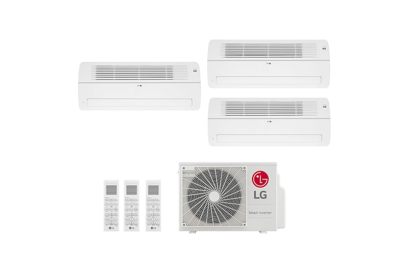LG Ar condicionado Multi Split Inverter 3 ambientes (3 X 1via 9.000BTUS) Quente/Frio WiFi integrado, MIN31V2