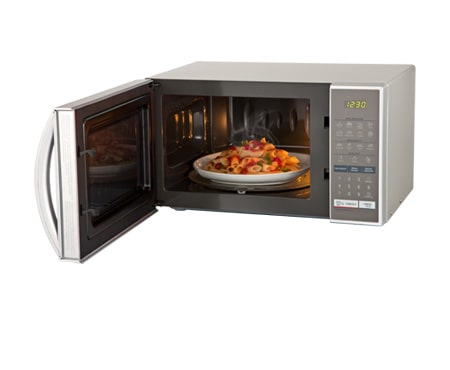 LG LINHA DE MICRO-ONDAS EASY CLEAN™ LG, 23L, PRATA E ESPELHADO, ECO ON E I WAVE, MS2357R(A)