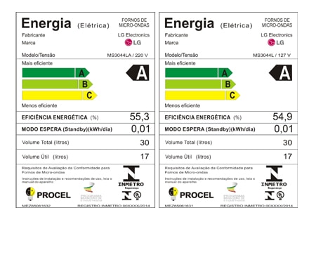 LG Linha de Micro-ondas EasyClean™ LG: Menos tempo com a limpeza, mais tempo pra você., MS3044L(A)