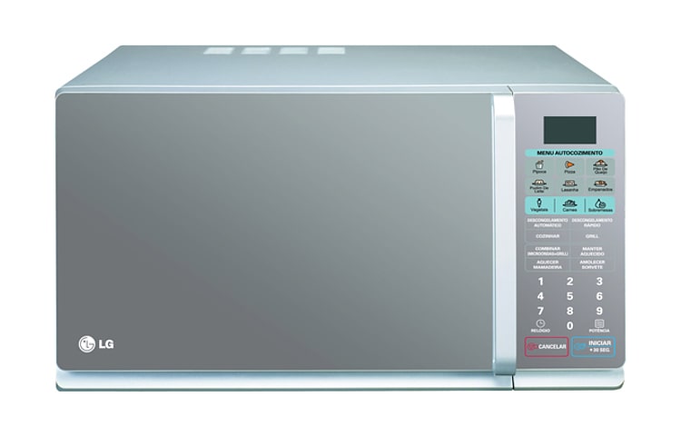 LG O micro-ondas Grill da LG com capacidade de 40L, 9 programas de autocozimento, 4 programas de descongelamento e acabamento espelhado, MH8048AP(A)