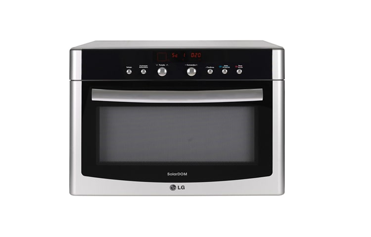 LG 34L, Design sofisticado, fácil de Limpar, relógio, time, 12 programas de autocozimento e 6 programas de autodescongelamento, display inteligente, MP9488SR