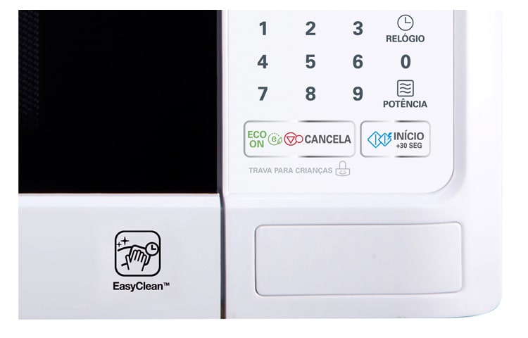 LG Micro-ondas LG EasyClean™. Menos tempo com a limpeza, mais tempo pra você., MS3048G(A)
