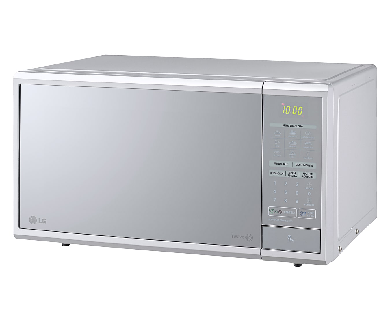 LG 30 Litros, Prata, 17 Programas de Cozimento, 4 Programas de Descongelamento, manter aquecido., MS3049L(A)