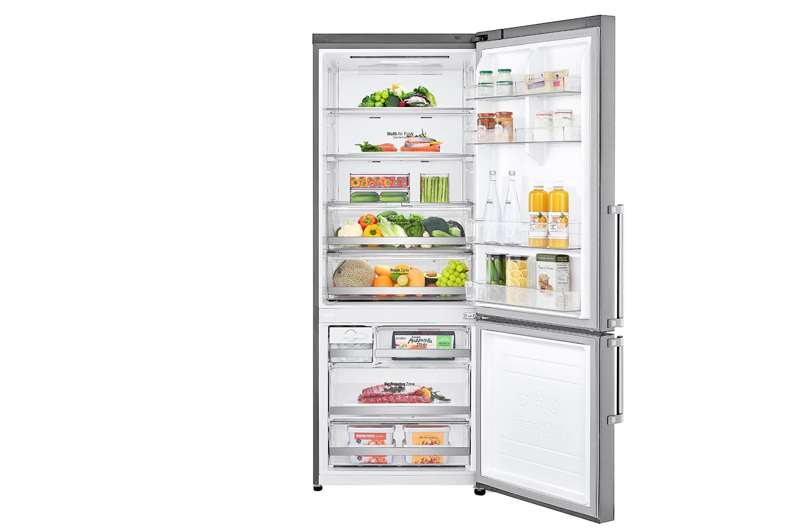 LG Geladeira Smart LG Bottom Freezer Inverter 451 litros com Nature Fresh™ e LG ThinQ®, GC-B659BSB