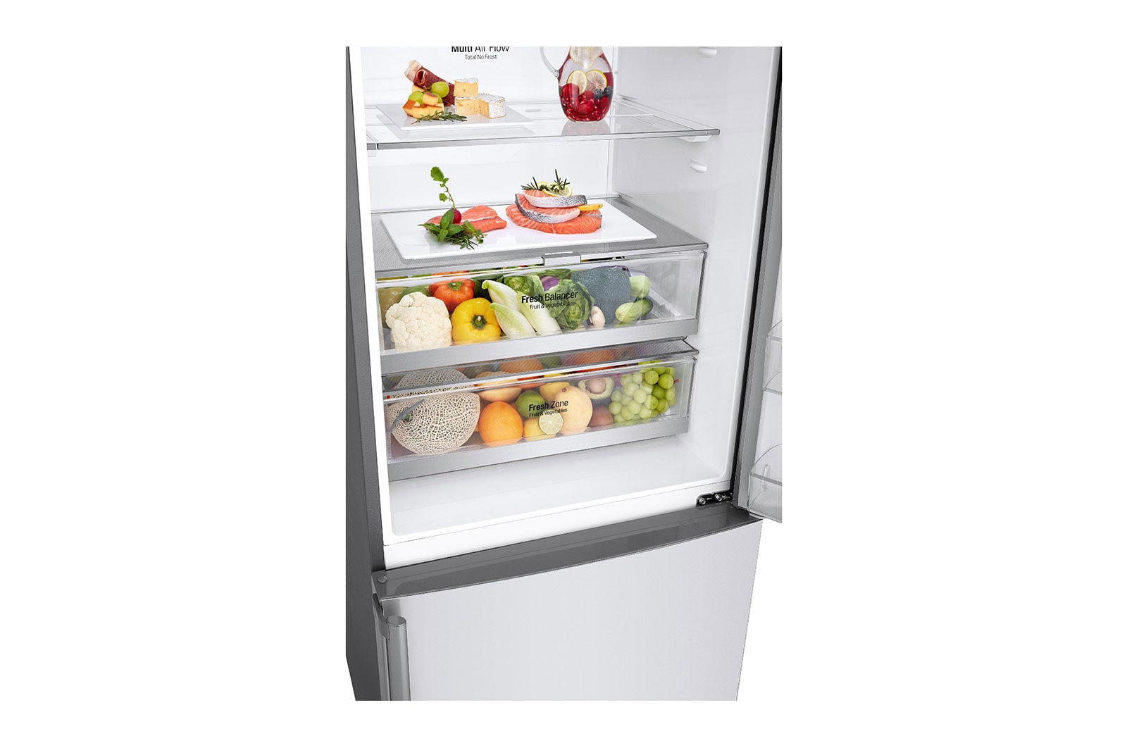 LG Geladeira Smart LG Bottom Freezer Inverter 451 litros com Nature Fresh™ e LG ThinQ®, GC-B659BSB