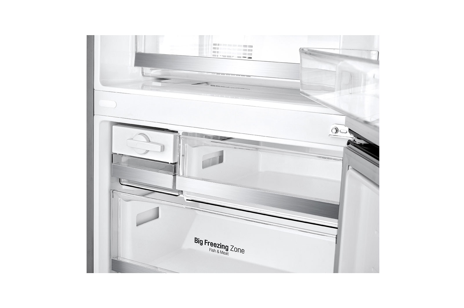 LG Geladeira Smart LG Bottom Freezer Inverter 451 litros com Nature Fresh™ e LG ThinQ®, GC-B659BSB