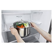 LG Geladeira Smart LG Bottom Freezer Inverter 451 litros com Nature Fresh™ e LG ThinQ®, GC-B659BSB