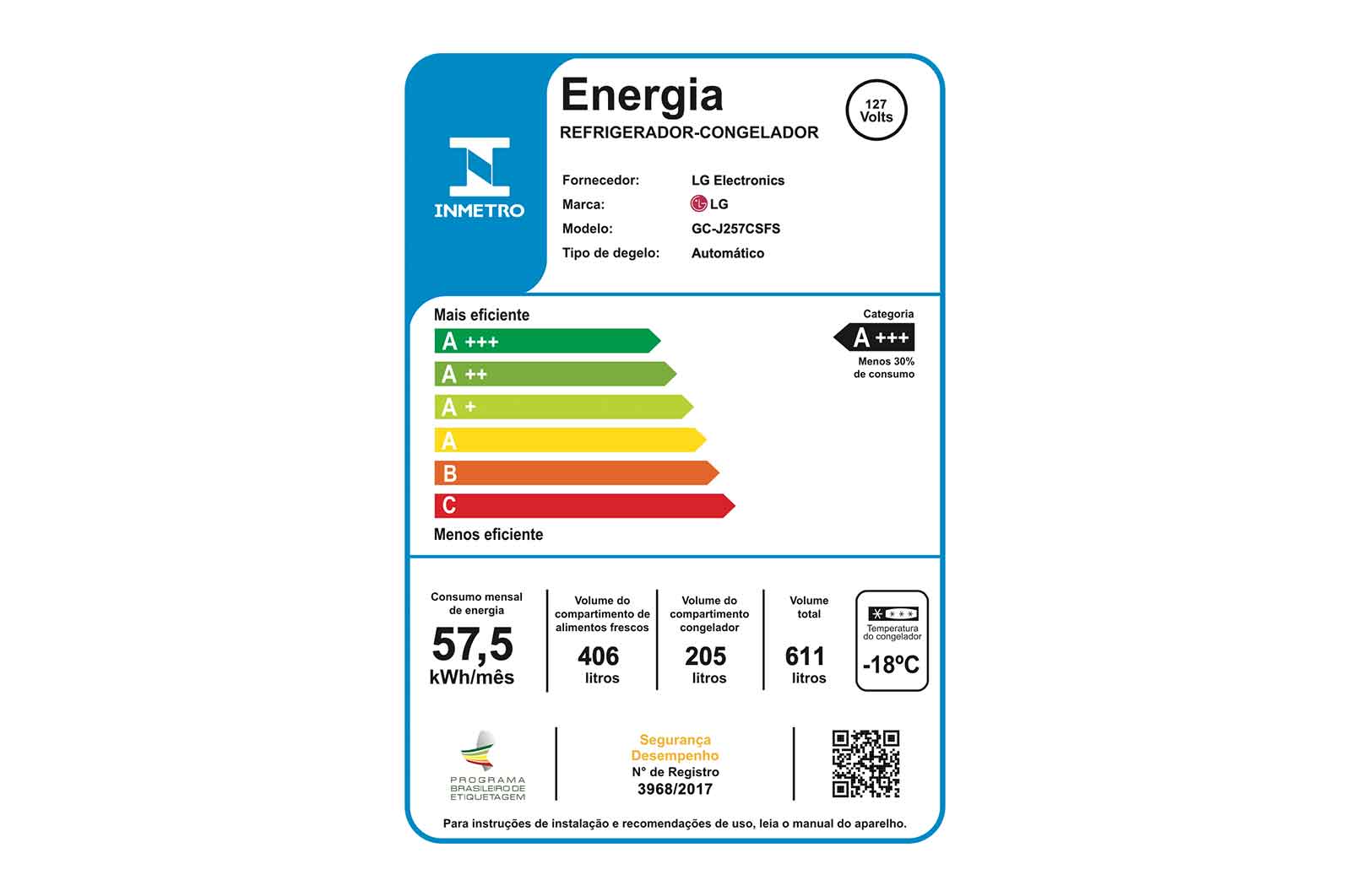 LG Geladeira Smart LG Side by Side Door-in-Door UVnano 611 litros 127V Motor Inverter GC-J257CSFS , GC-J257CSFS