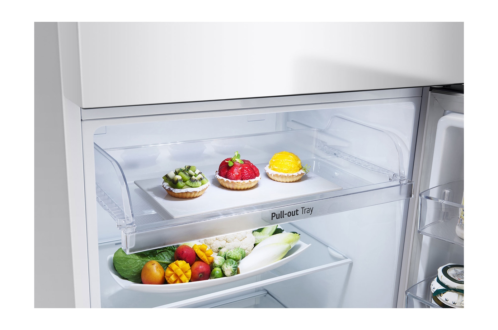 Vista da prateleira deslizante