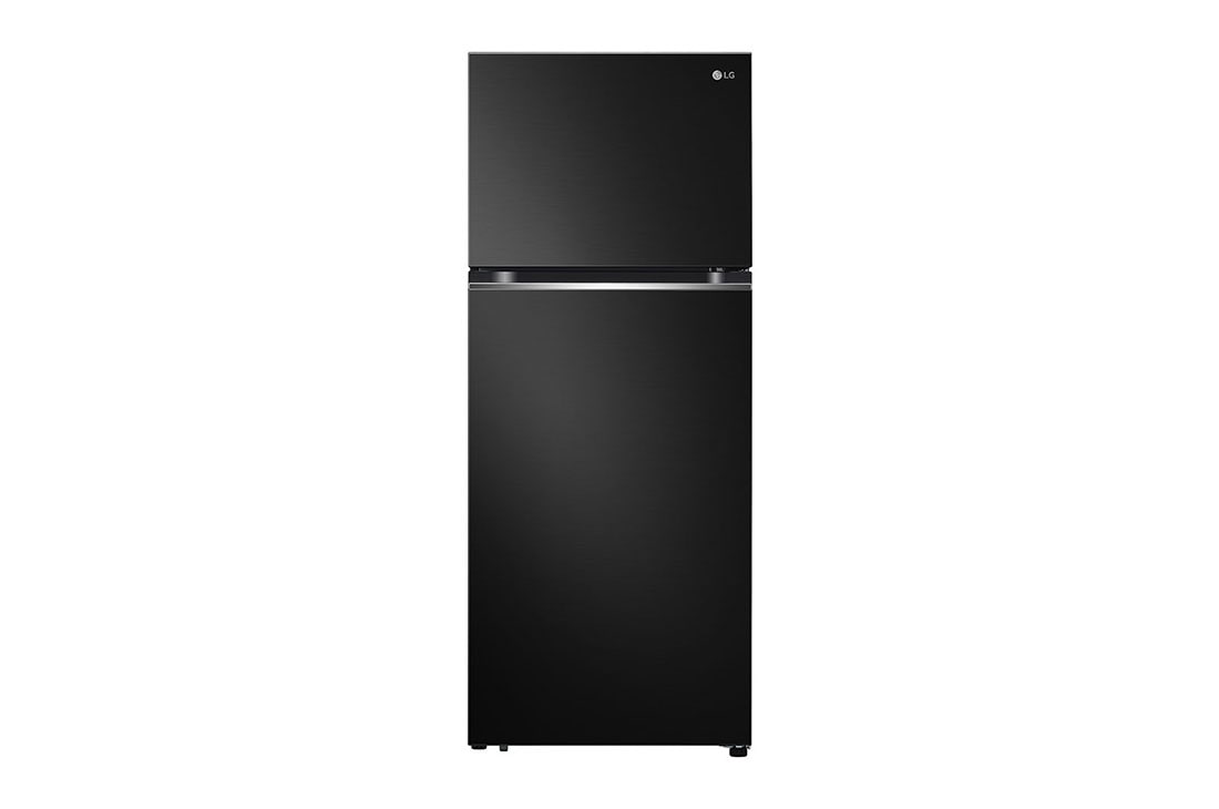 Vista frontal de Geladeira duplex LG Top Freezer 395L 110V GN-B392PXGB ,Preta, Inverter, Top Freezer, Design Moderno