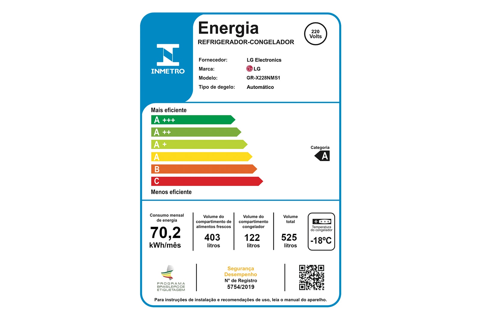 LG Geladeira Smart LG French Door InstaView™ Door-in-Door™ 525 litros - GR-X228NMS1 - Motor Inverter, GR-X228NMS1