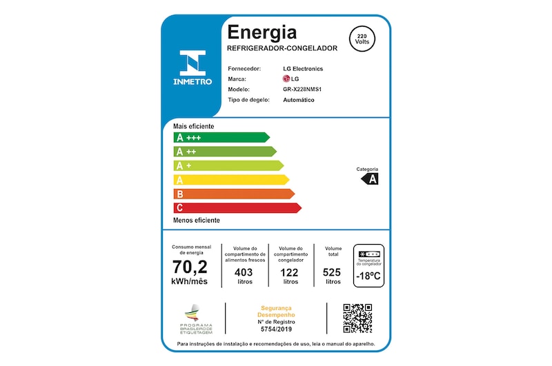 LG Geladeira Smart LG French Door InstaView™ Door-in-Door™ 525 litros - GR-X228NMS1 - Motor Inverter, GR-X228NMS1