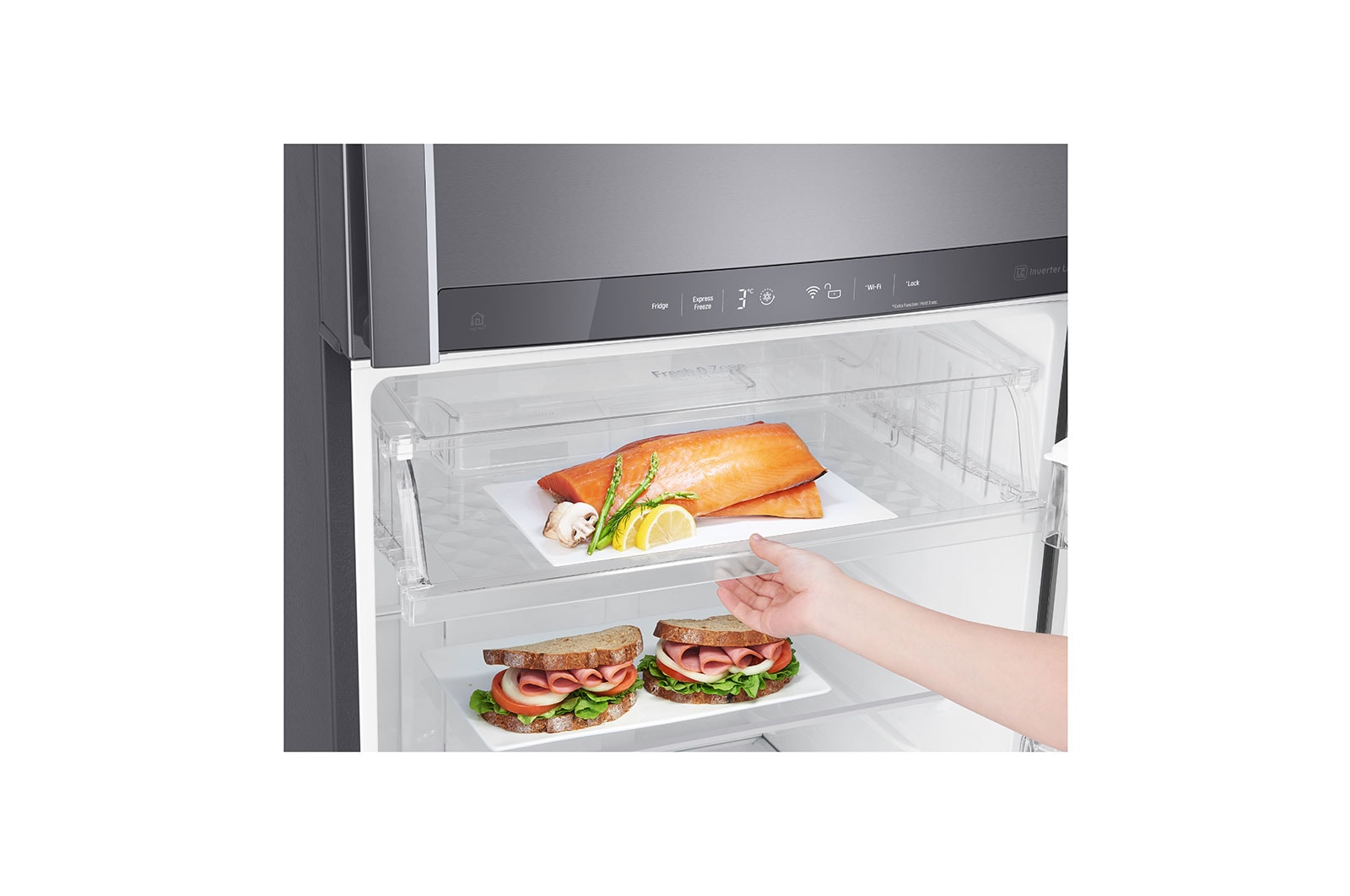 LG Geladeira Duplex Smart Top Freezer 506 litros com Door Cooling+™ e Hygiene Fresh+™, GT51BPP1