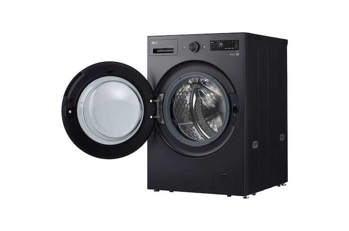 Vista lateral direita com a porta aberta