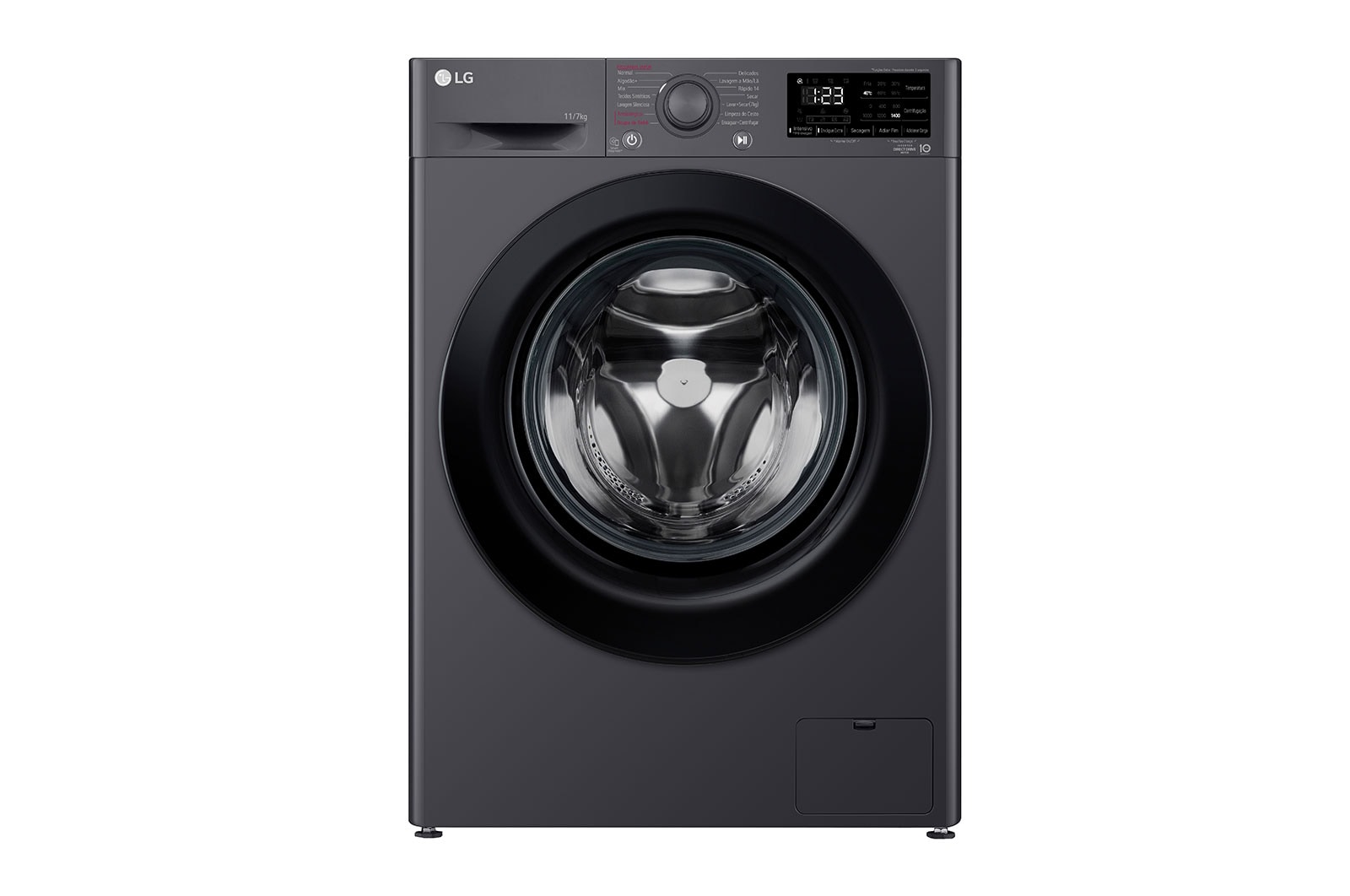 LG Lava e Seca LG VC5 11kg Titanium com Inteligência Artificial AIDD™ - CV3011BC4A - 220v, CV3011BC4A