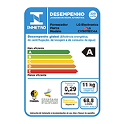 LG Lava e Seca Smart LG VC2 11kg 220V Aço Escovado Preto com Inteligência Artificial AI DD™ CV9011EC4A, CV9011EC4A