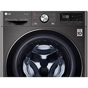 LG Lava e Seca Smart LG VC2 13kg Aço Escovado Preto com Inteligência Artificial AIDD™ - CV9013EC4A  - 220v, CV9013EC4A