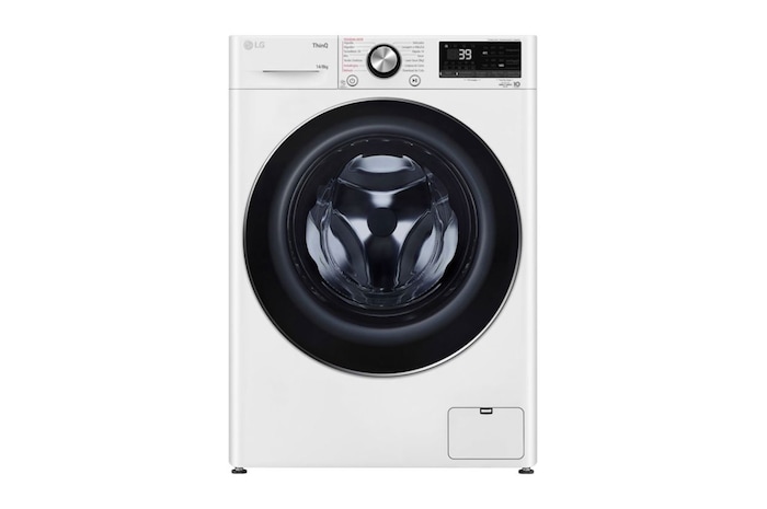 LG Lava e Seca LG Smart VC2 14kg Branca com Inteligência Artificial AIDD™ (CV9014WC2A) - 220v, CV9014WC2A, Vista Frontal