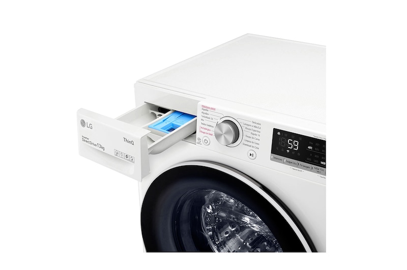 LG Máquina de Lavar Smart LG VC4 13kg Branco com Inteligência Artificial AIDD™ - FV5013WC4 - 127v, FV5013WC4