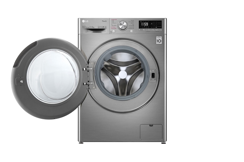 LG Lava e Seca Smart LG VC4 13kg Aço Escovado com Inteligência Artificial AI DD™ - 220v, CV5013EC4A