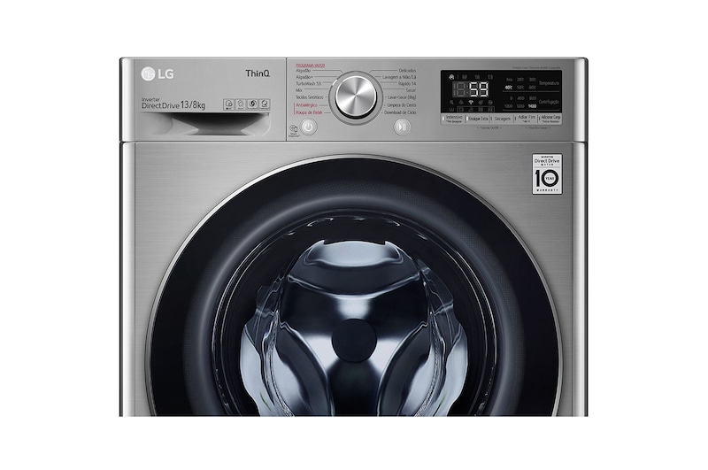 LG Lava e Seca Smart LG VC4 13kg Aço Escovado com Inteligência Artificial AI DD™ - 220v, CV5013EC4A