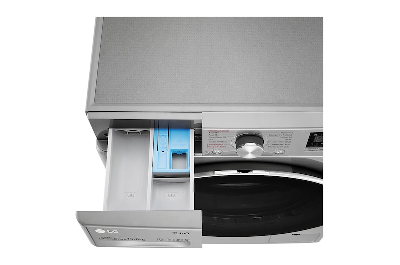 LG Lava e Seca Smart LG VC4 13kg Aço Escovado com Inteligência Artificial AI DD™ - 220v, CV5013EC4A