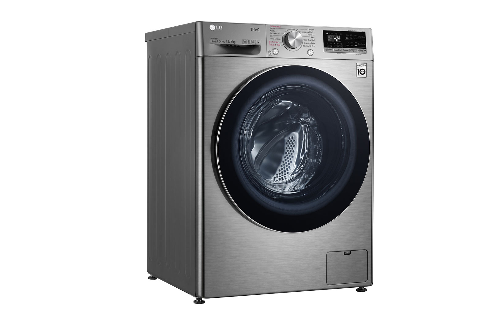 LG Lava e Seca Smart LG VC4 13kg Aço Escovado com Inteligência Artificial AI DD™ - 220v, CV5013EC4A