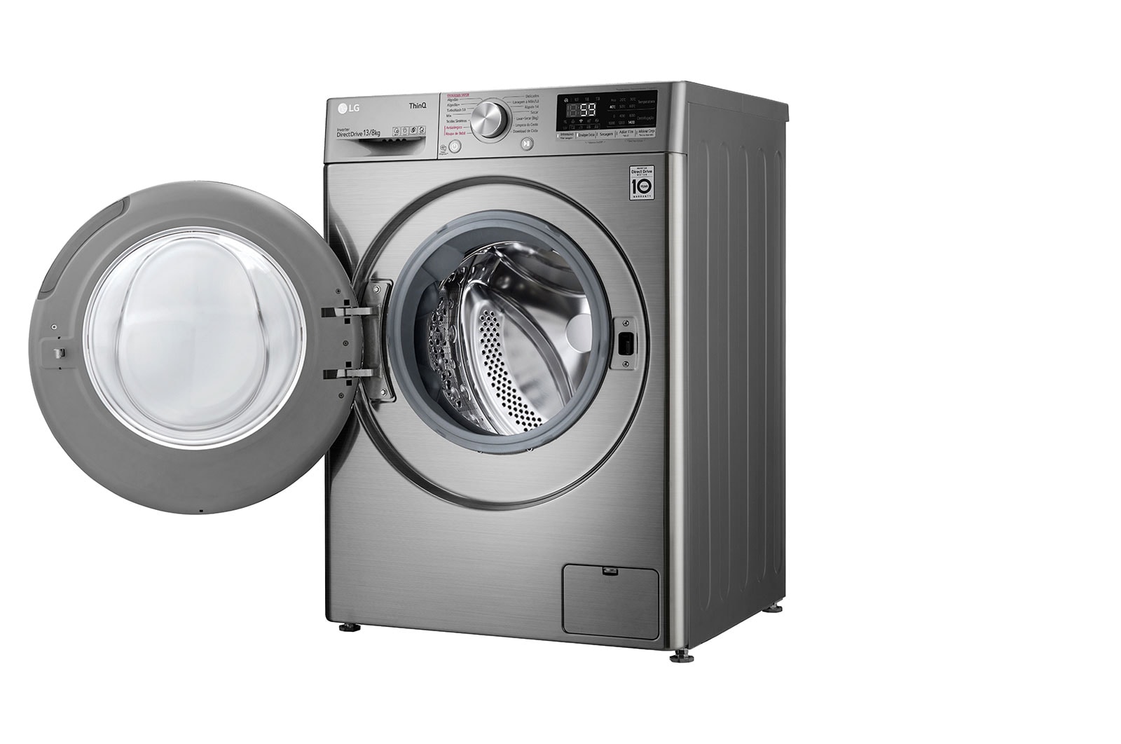 LG Lava e Seca Smart LG VC4 13kg Aço Escovado com Inteligência Artificial AI DD™ - 220v, CV5013EC4A