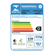 LG Lavadora de Roupas TWINWash Mini 2,5kg 127V com 3 Motion e Smart Diagnosis, WD100CV