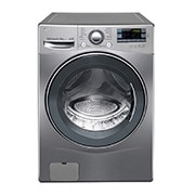 Vista frontal de Lava & Seca 14kg com Steam e SmartThinQ - Aço Escovado WD1014RD7