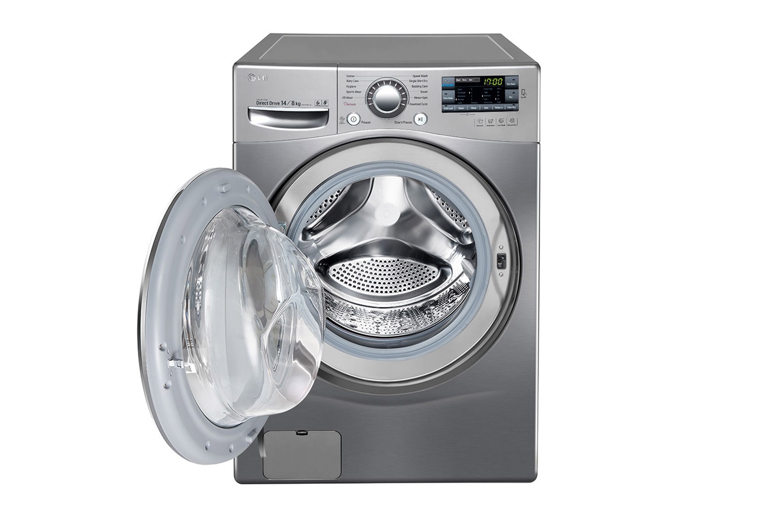 LG Lava & Seca 14kg com Steam e SmartThinQ - Aço Escovado, WD1014RD7