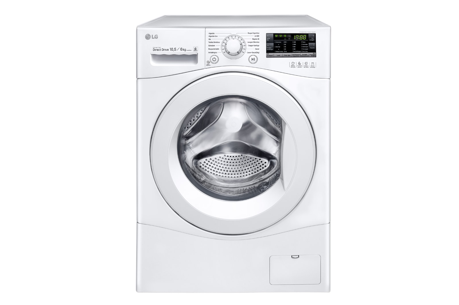 LG Lavadora Lava e Seca 10,5kg 220V com 6 Motion DD e Painel Touch, WD10WP6A