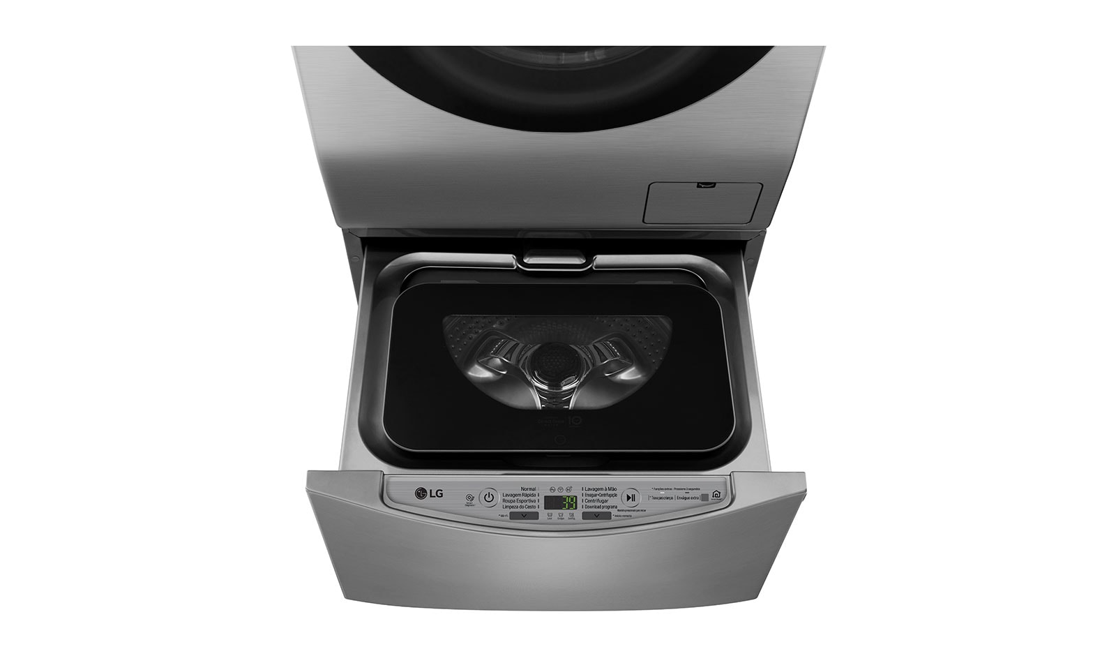 LG Lavadora de Roupas Smart TWINWash Mini 2kg 220V 3 Motion Aço Escovado , WD11VCS6A,WD2100VMA