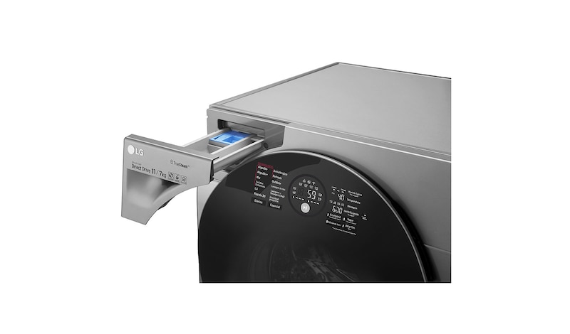 LG Lavadora de Roupas Smart TWINWash Mini 2kg 220V 3 Motion Aço Escovado , WD11VCS6A,WD2100VMA