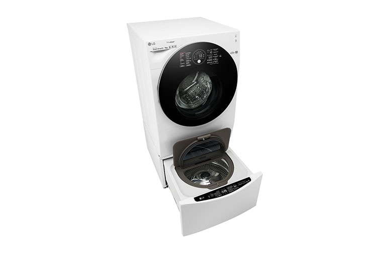 LG Lavadora Lava e Seca Smart TWINWash 11kg + 2kg 220V com TrueSteam Branca, WD11WCS6A,WD2100CWA