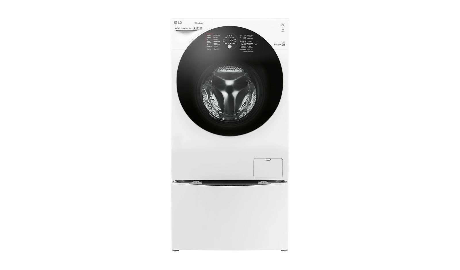 LG Lavadora Lava e Seca Smart TWINWash 11kg + 2kg 220V com TrueSteam Branca, WD11WCS6A,WD2100CWA