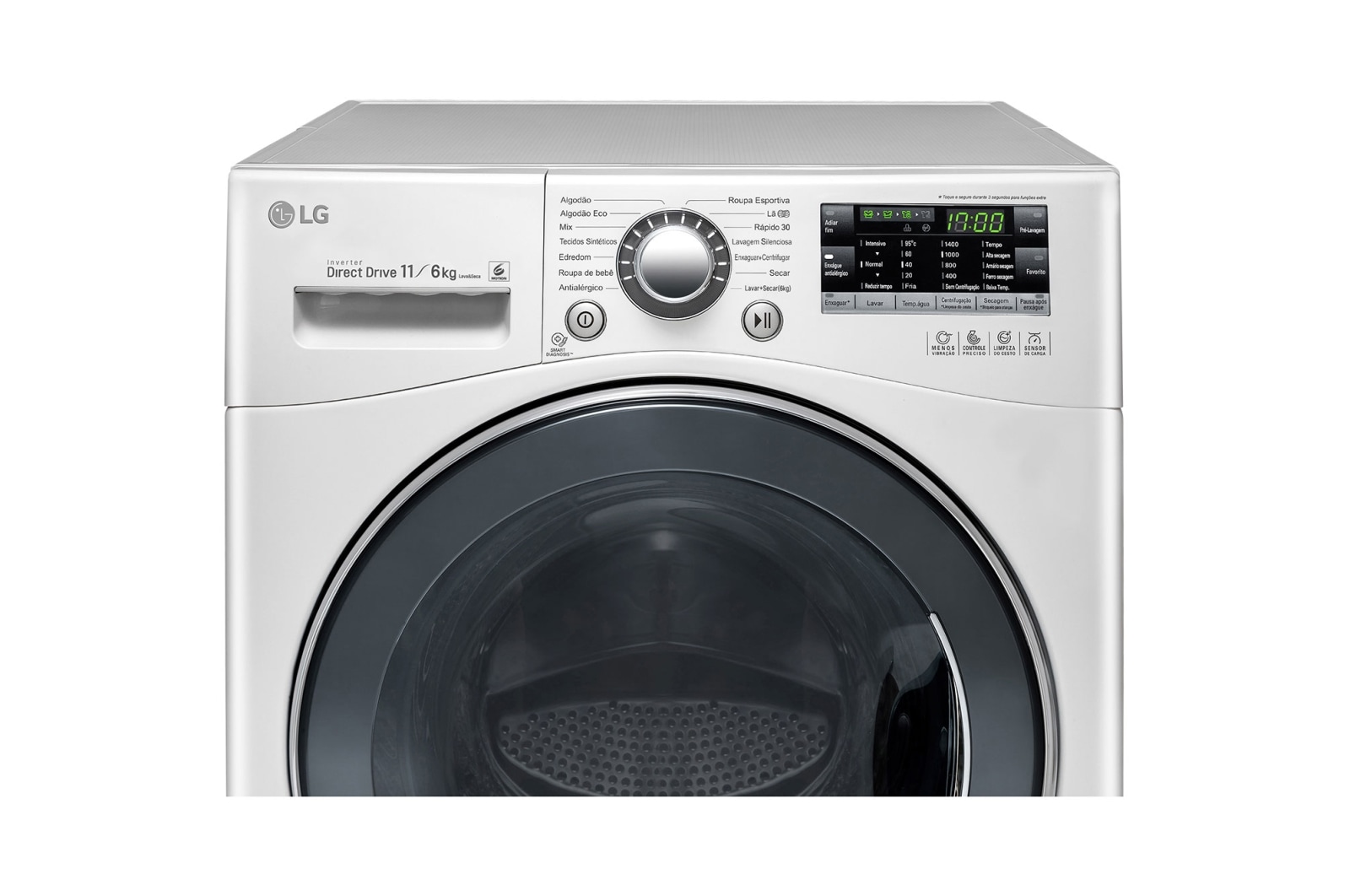 LG Lava & Seca 11kg com 6 Motion DD e Painel Touch – Branca, WD11WP6(A)