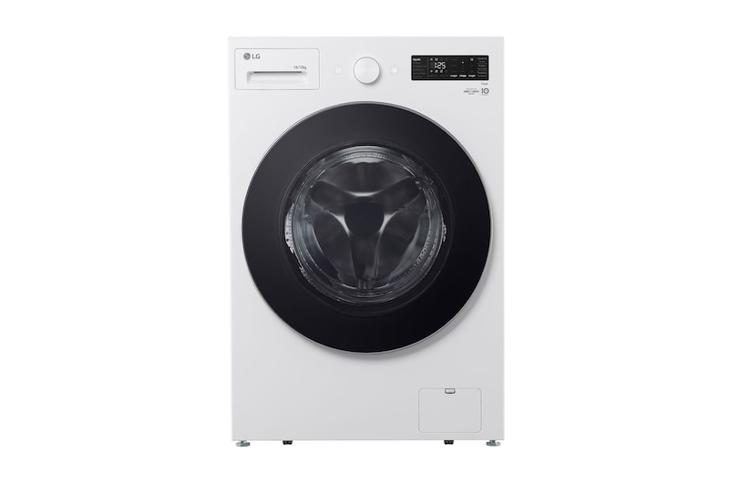 Vista frontal de Lava e Seca Smart LG 16kg Branca com AIDD™ WD16WNTS6BA