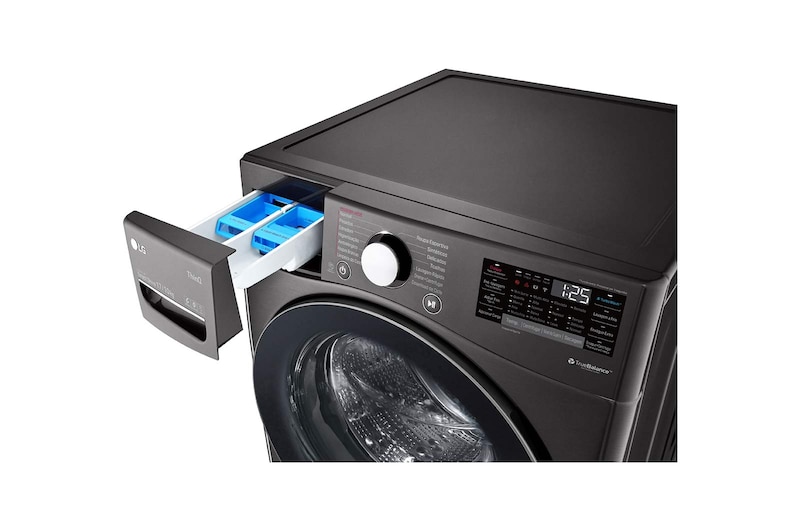 LG Lava e Seca Smart LG 17kg Aço Escovado Preto com Conectividade Wi-Fi ThinQ - WD17BV2S6B - 127v, WD17BV2S6B