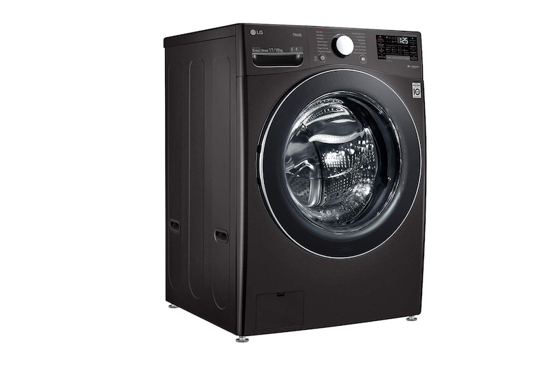 LG Lava e Seca Smart LG 17kg Aço Escovado Preto com Conectividade Wi-Fi ThinQ - WD17BV2S6B - 127v, WD17BV2S6B